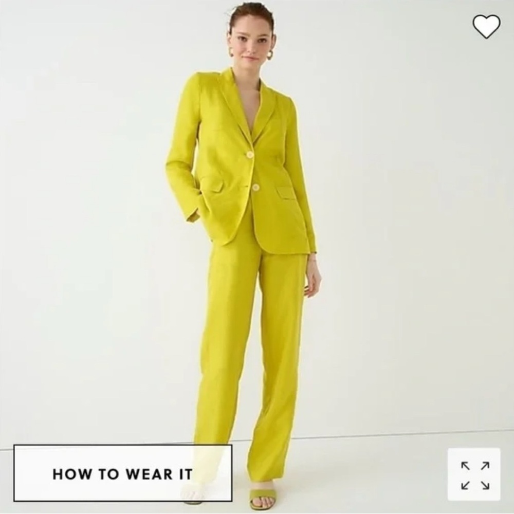 J Crew Chartreuse Blazer